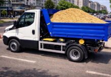 Transport nisip în București, livrare rapidă pentru construcții fără întârzieri