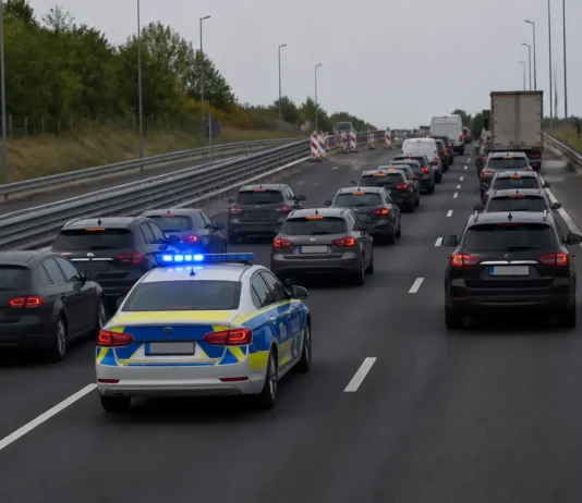 De ce merge o mașină de Poliție între benzile autostrăzii: explicația filtrului dinamic De ce merge o mașină de Poliție între benzile autostrăzii
