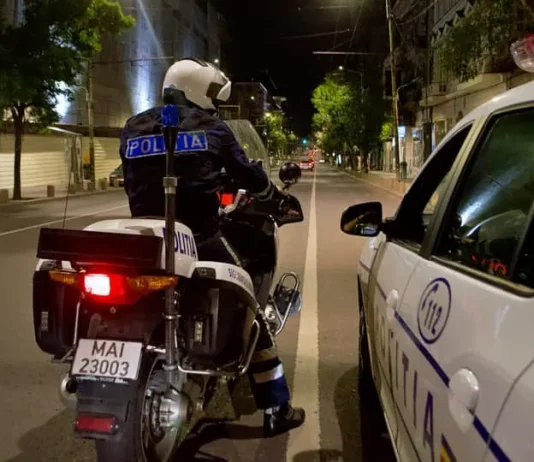 Coliziune pe Șoseaua Viilor: motocicleta unui agent rutier s-a ciocnit cu o mașină Coliziune pe Șoseaua Viilor