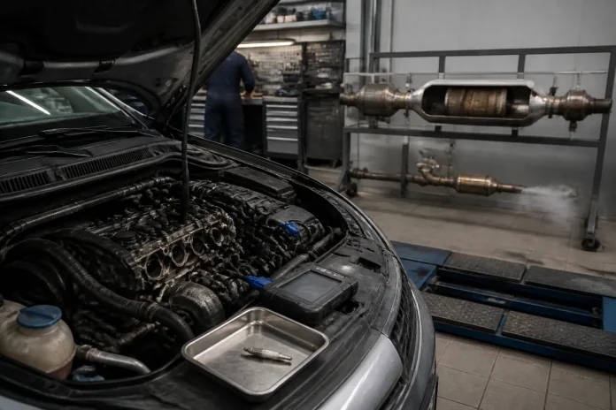 O singură bujie incandescentă defectă poate afecta pornirea și regenerarea filtrului DPF